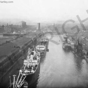 Dock 9, Salford Docks. c1924. Just one image from the Harold Kenneth Hartley collection. Dock 9 is now part of 'Salford Quays' and is the home to many national and international businesses.